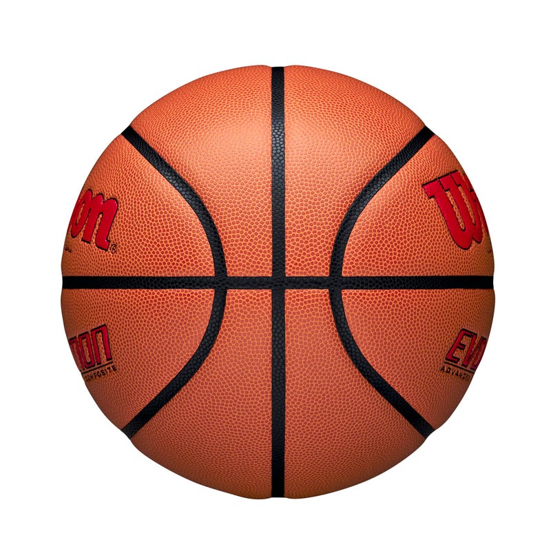 Wilson Evolution Game Basketball, Scarlet, Intermediate Size - 28.5" - Image 3